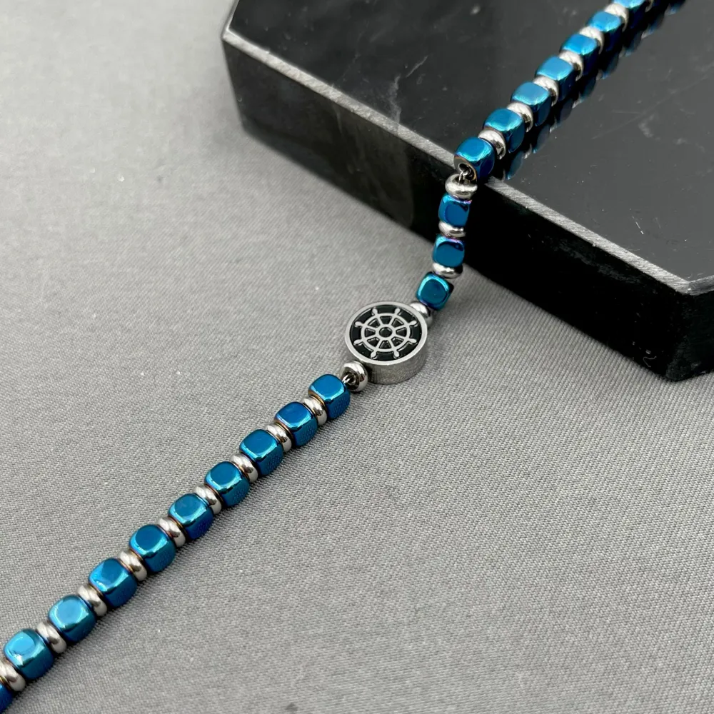 Timone-Bracciale in Acciaio da Uomo - BAU-600-B124