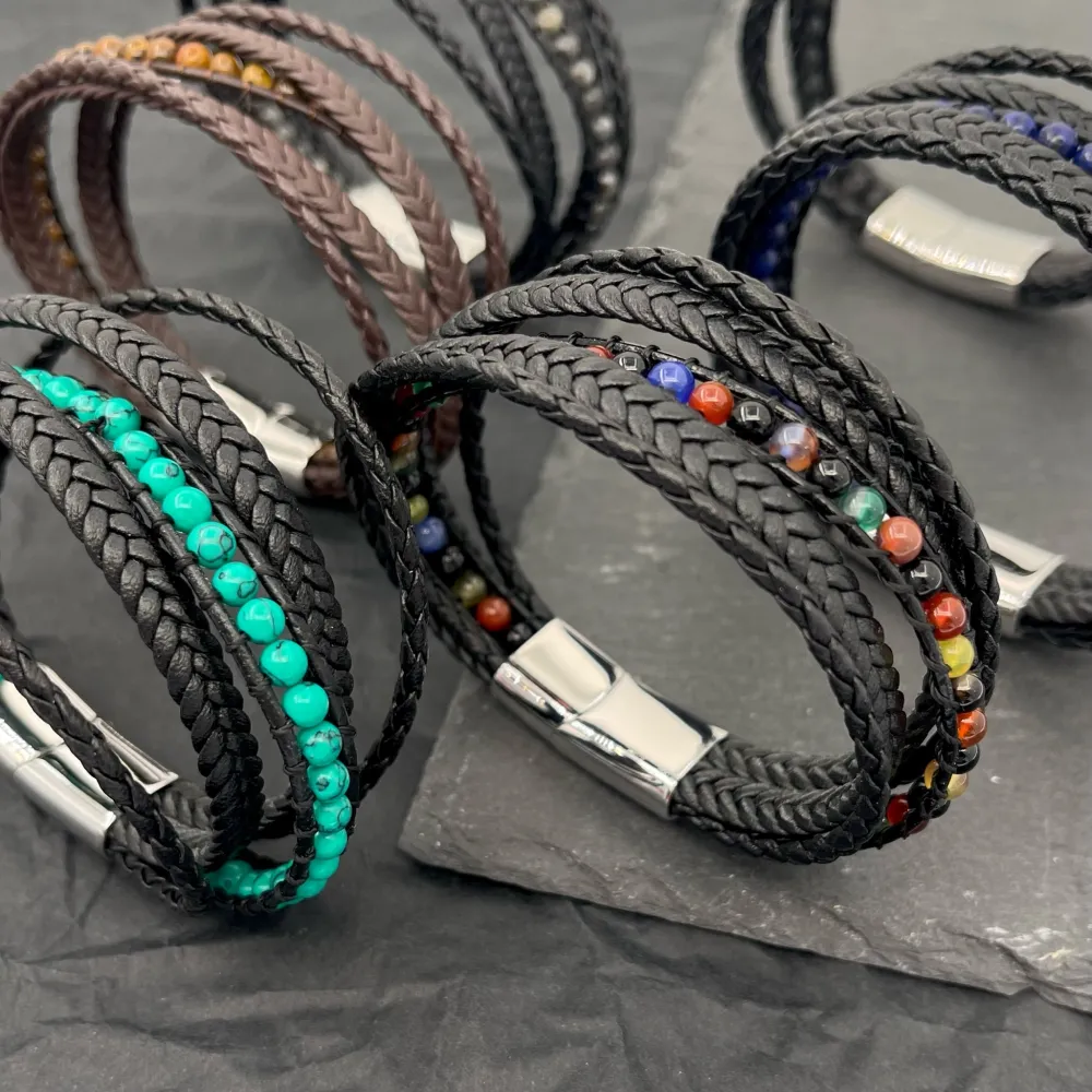 Multifili -Bracciale in Acciaio da Uomo - BAU-720-24