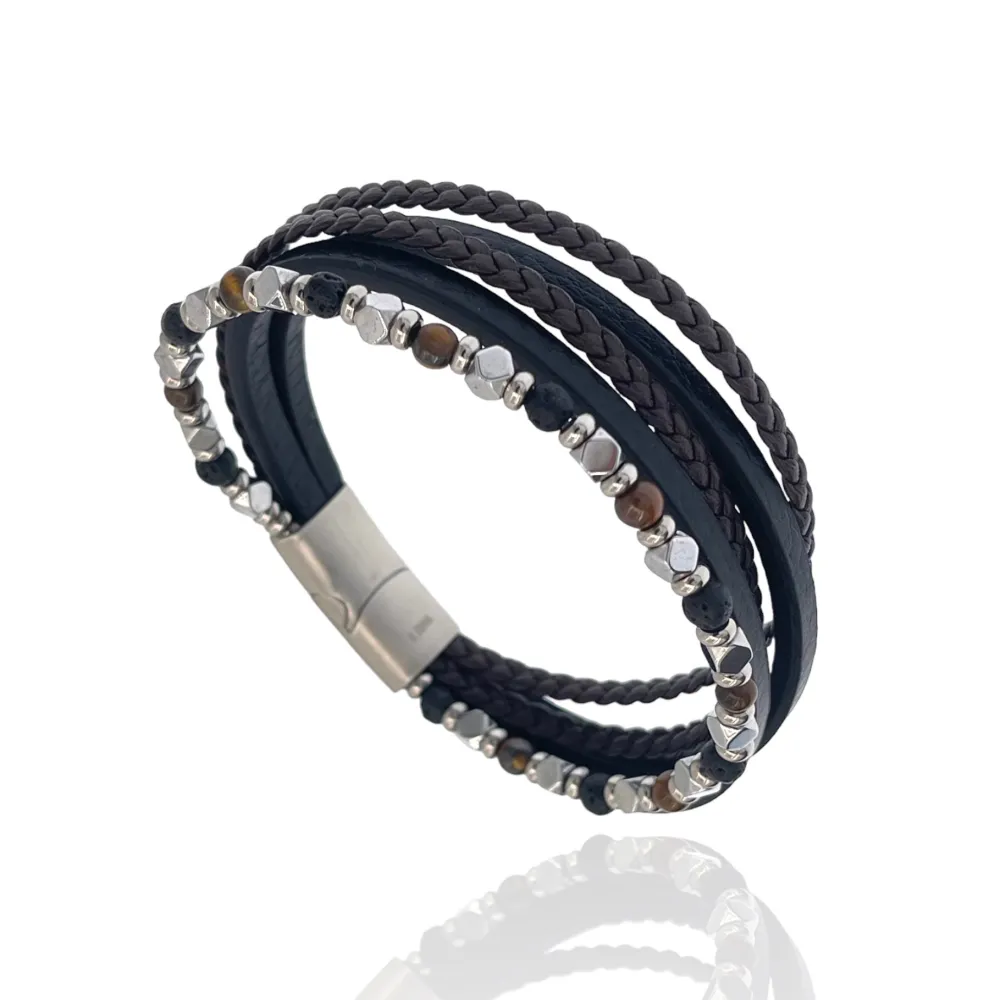 Multifili-Bracciale da Uomo in Acciaio - BAU-H600-260