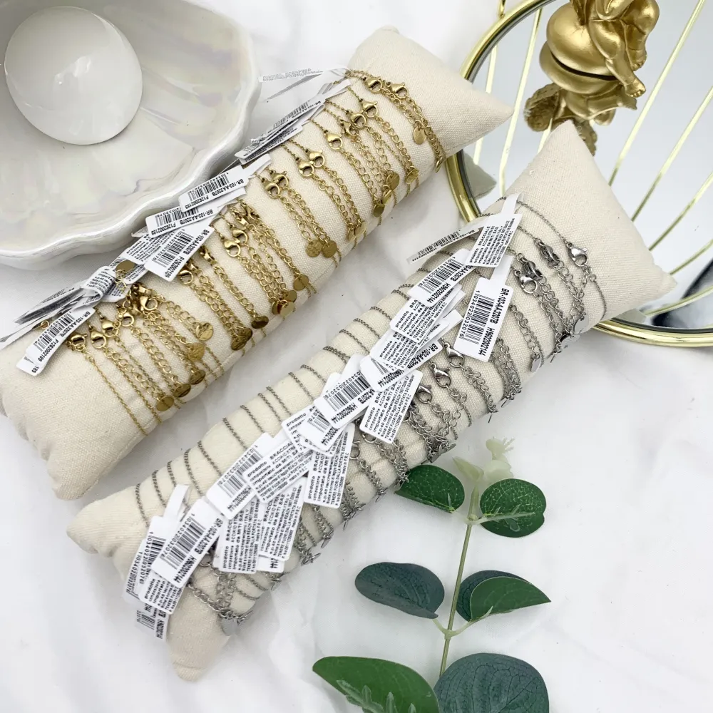 Iniziale Lettera con Zirconia -24pz Bracciali in Acciaio - BPA-103-AA3207B