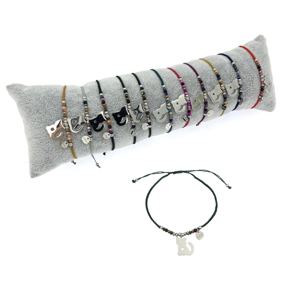 12Pz Bracciali in Acciaio Regolabili + Cuscino in Omaggio - BPA104-638