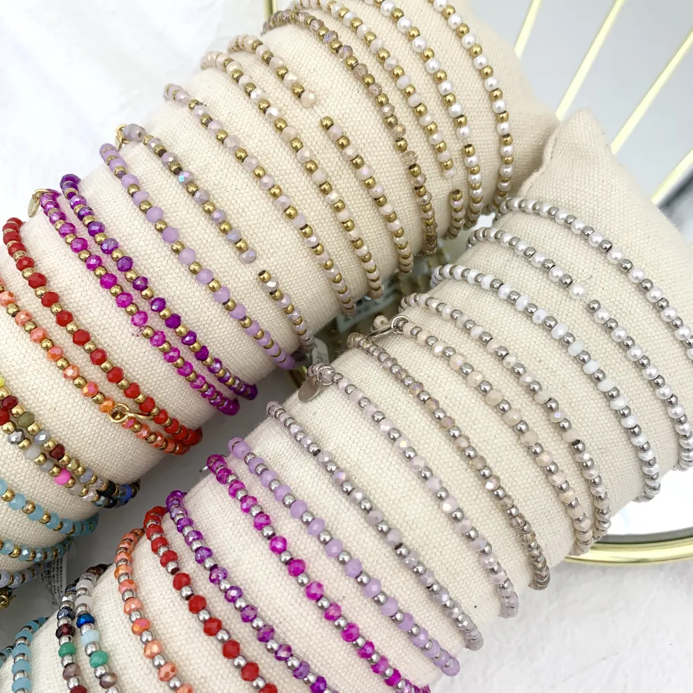 Perline Colorate-24pz Bracciali Elastici - BPA-514-101A