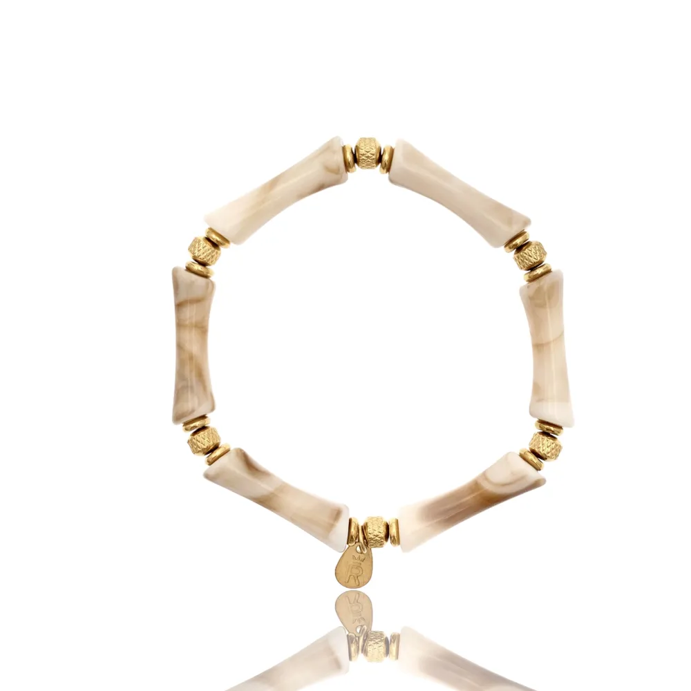 Bambù Colorato-12pz Bracciali Elastici in Acciaio - BPA-732-250