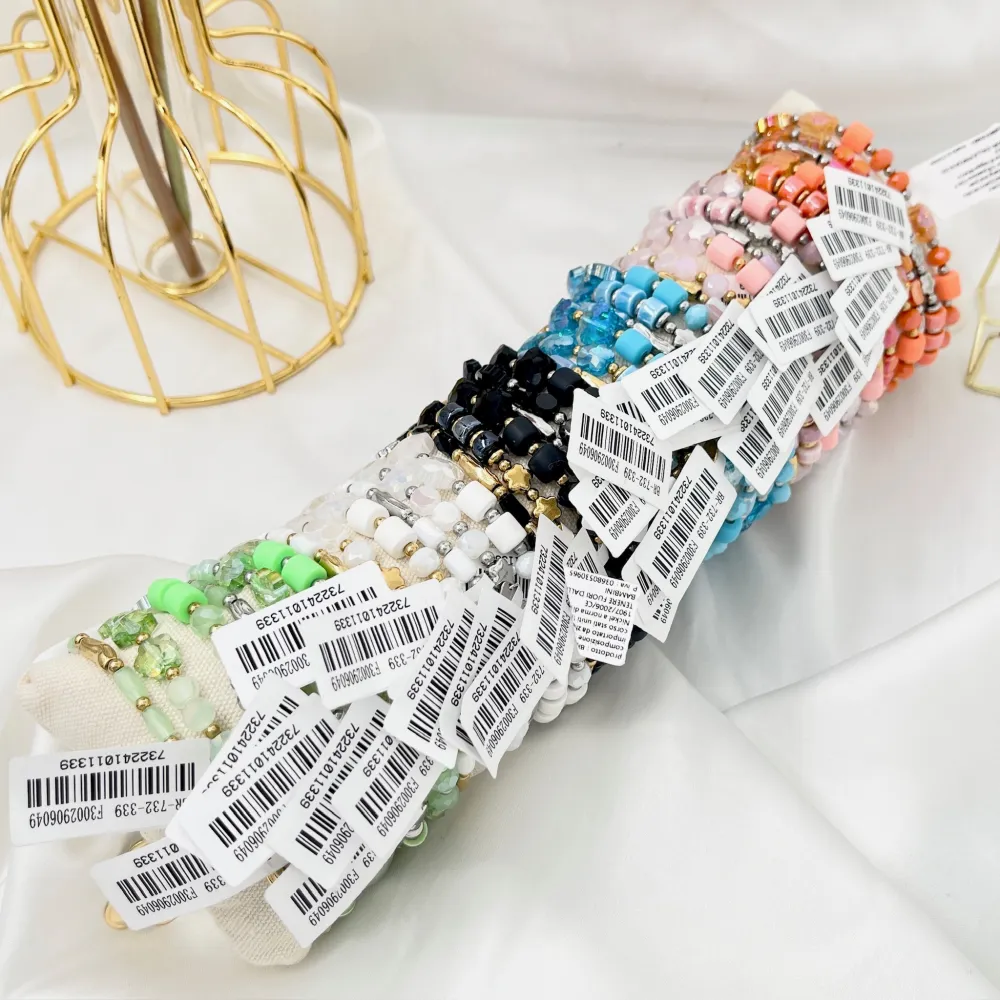 Fiore-Set 3pz Bracciali Elastici in Acciaio - BPA-732-339