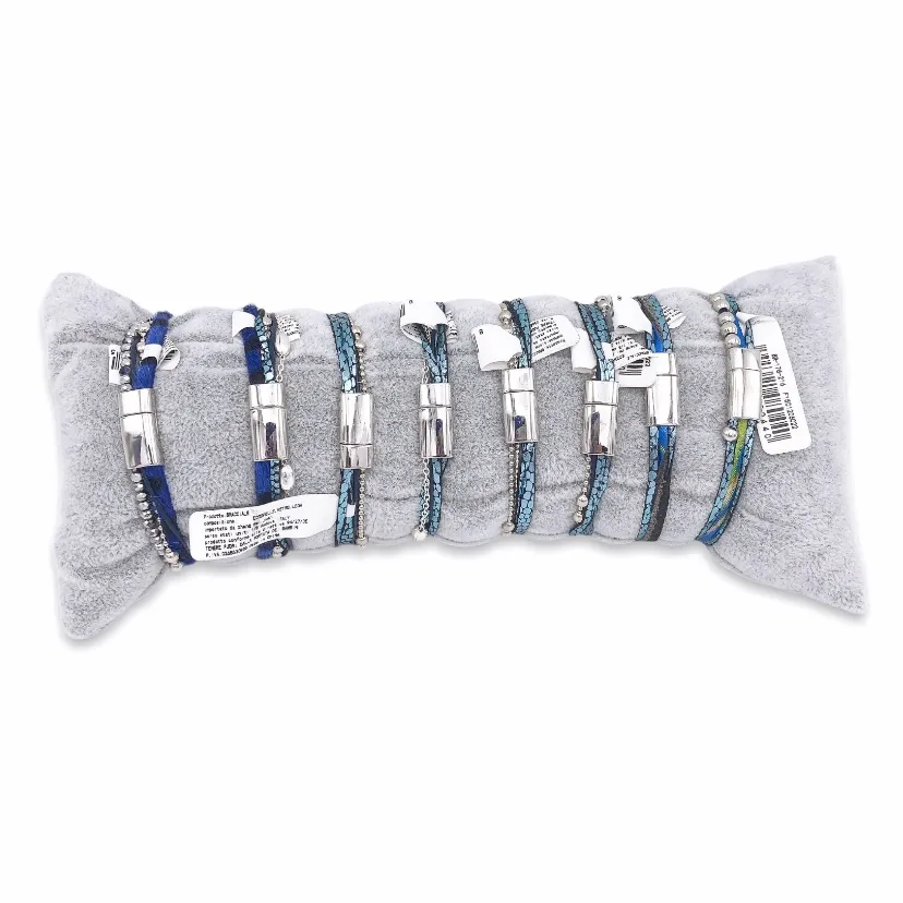 BPM176-216-Multifili con Charmes- 8 Pz Bracciali - BPM176-216-Multifili con Charmes- 8 Pz Bracciali