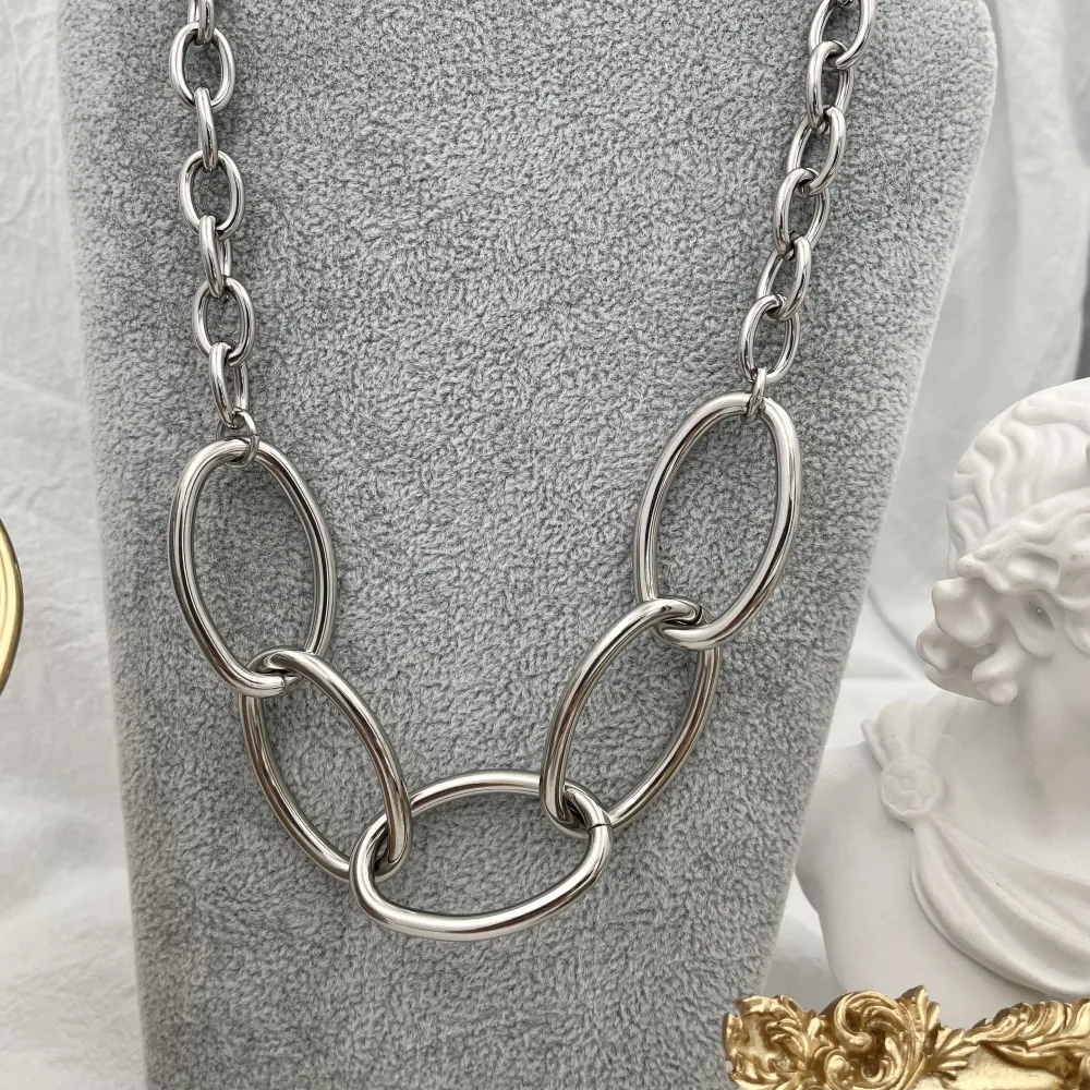 Catena -Collana Corta in Acciaio - CAC-103-AA145N