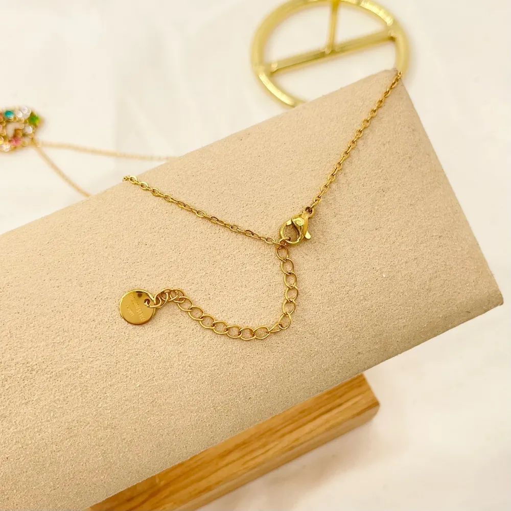 Croce-Collana Corta in Acciaio - CAC-103-AA1636N