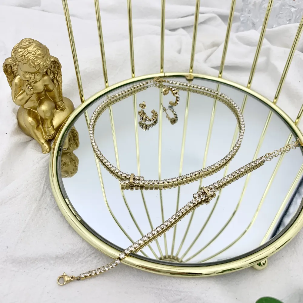 Doppio Tennis-Collana Corta in Acciaio - CAC-103-AA2436N