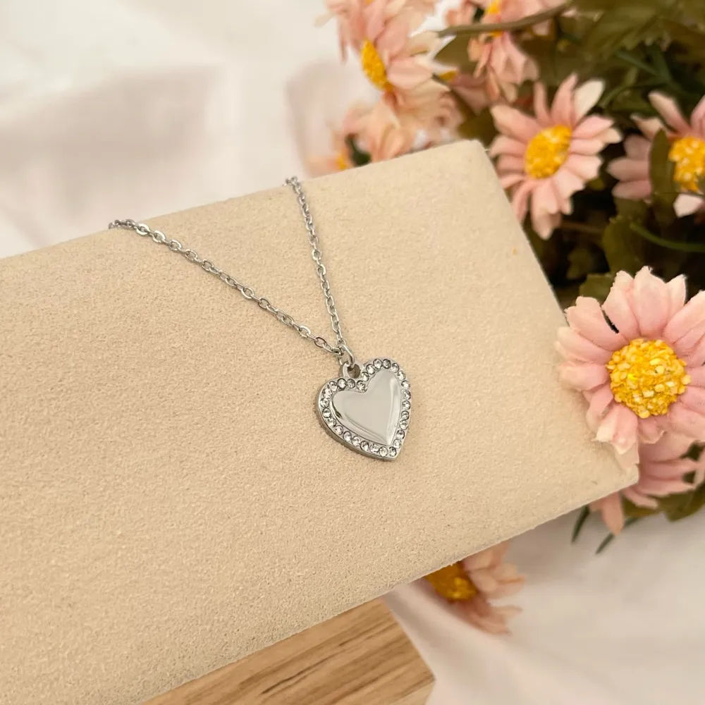 Cuore-Collana Corta in Acciaio - CAC-103-AA2865N