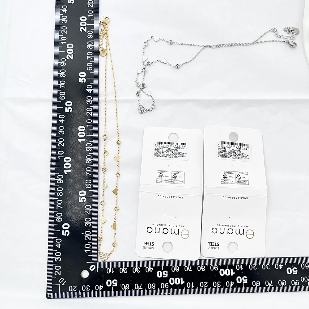 Cuore Punto Luce -Collana Corta in Acciaio - CAC-103-AA3482N