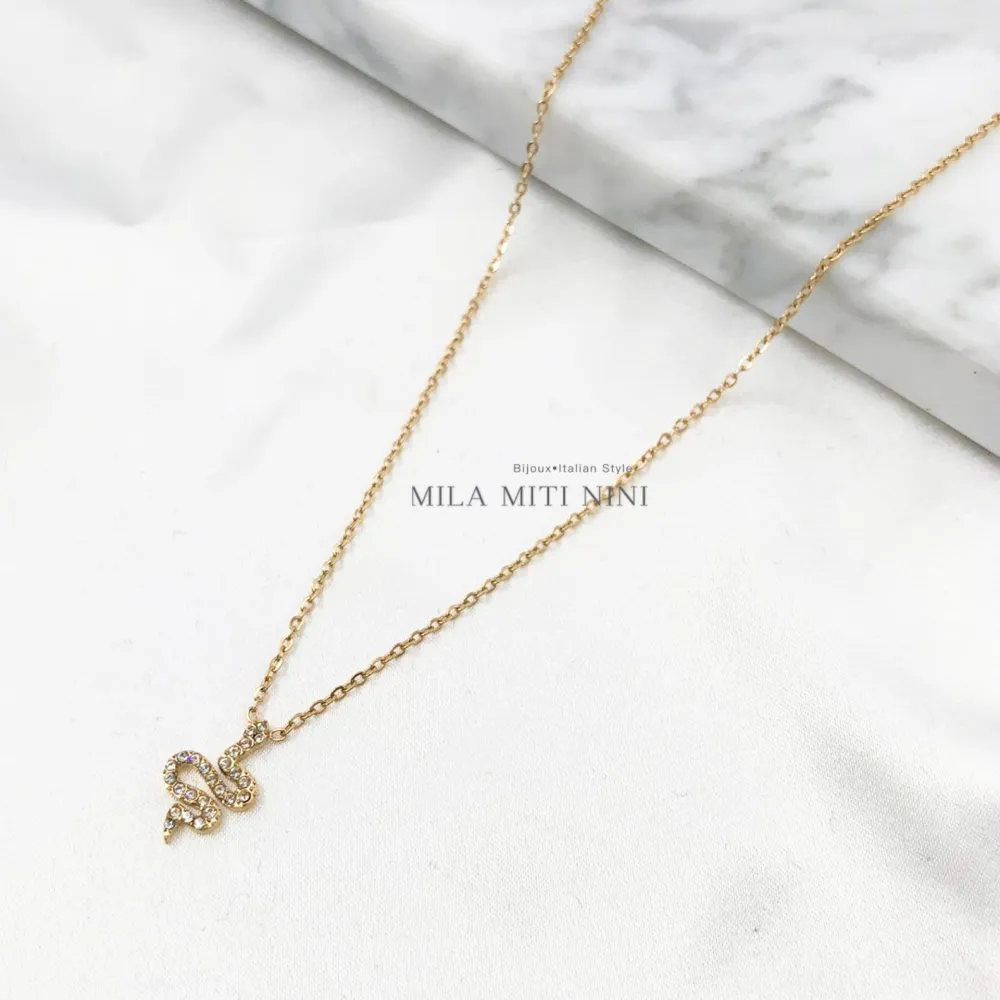 Serpente-Collana Corta in Acciaio - CAC103-AA3