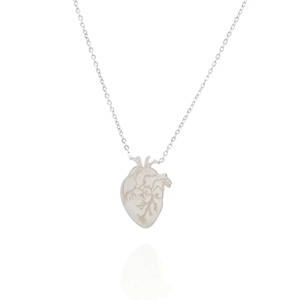 Cuore-Collana Girocollo in Acciaio - CAC-103-AA3808N