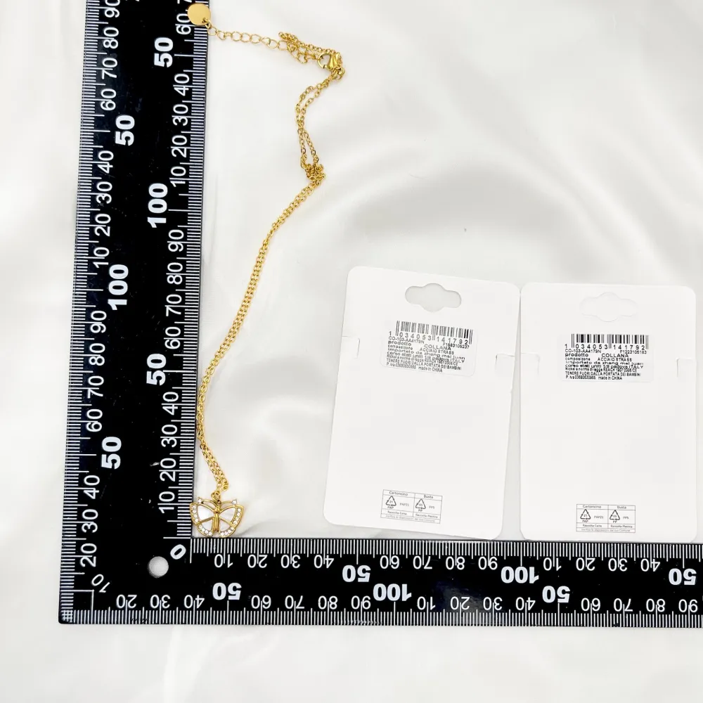 Farfalla-Collana Girocollo in Acciaio - CAC-103-AA4179N