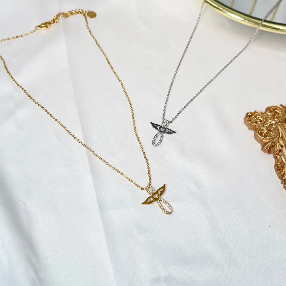 Angel Infinito -Collana Corta in Acciaio - CAC-103-AA4364N