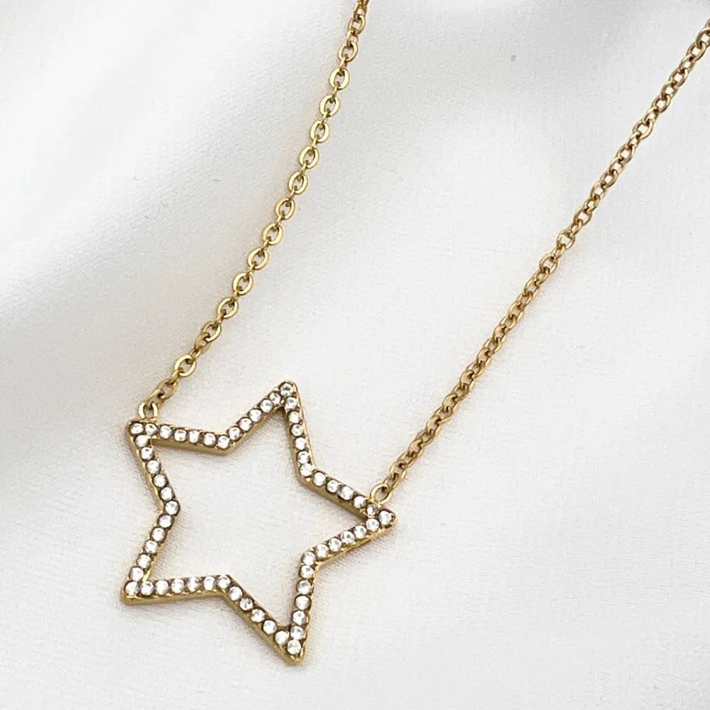 Stella Vuota -Collana Girocollo in Acciaio - CAC-103-AA4368N