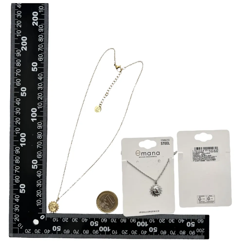 Sole-Collana Corta in Acciaio - CAC-103-AA4428N