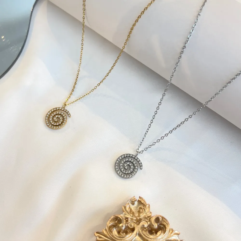 Chiocciola-Collana Girocollo in Acciaio - CAC-103-AA5551N