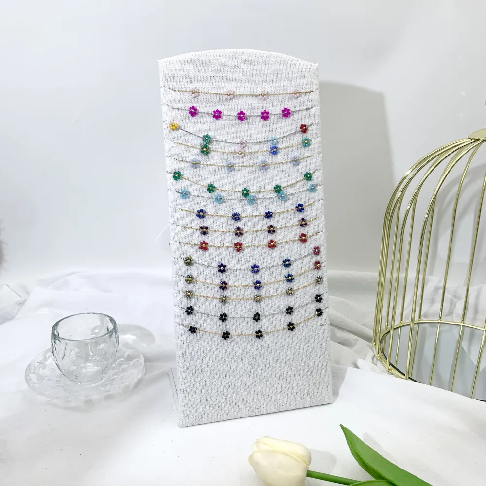 Margherita Cristallo-Collana Corta in Acciaio - CAC-103-AA67N