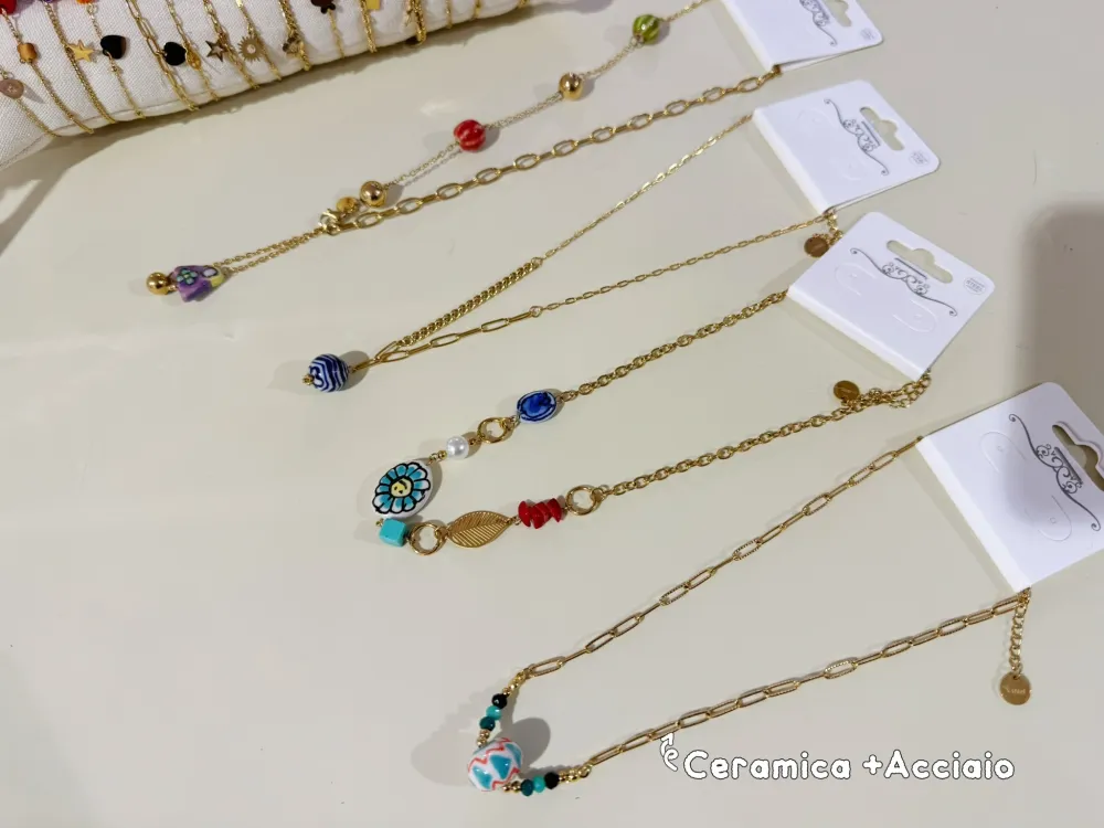 Modelli Varie-Collana Corta in Acciaio - CAC-103-An