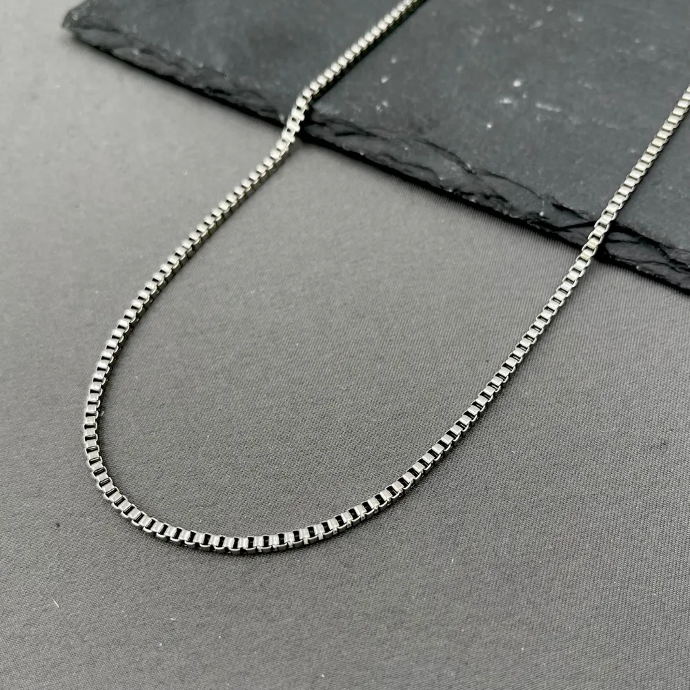 Catena 2.4mm -50cm-Collana Corta in Acciaio - CAC-208-250-251