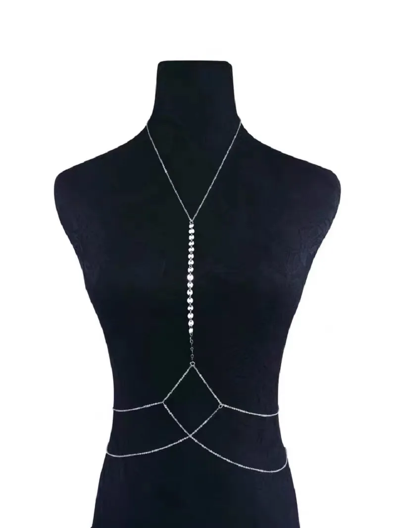 Semplice Pallina-Catena da Corpo/Bikini in Acciaio - CAC-413-021