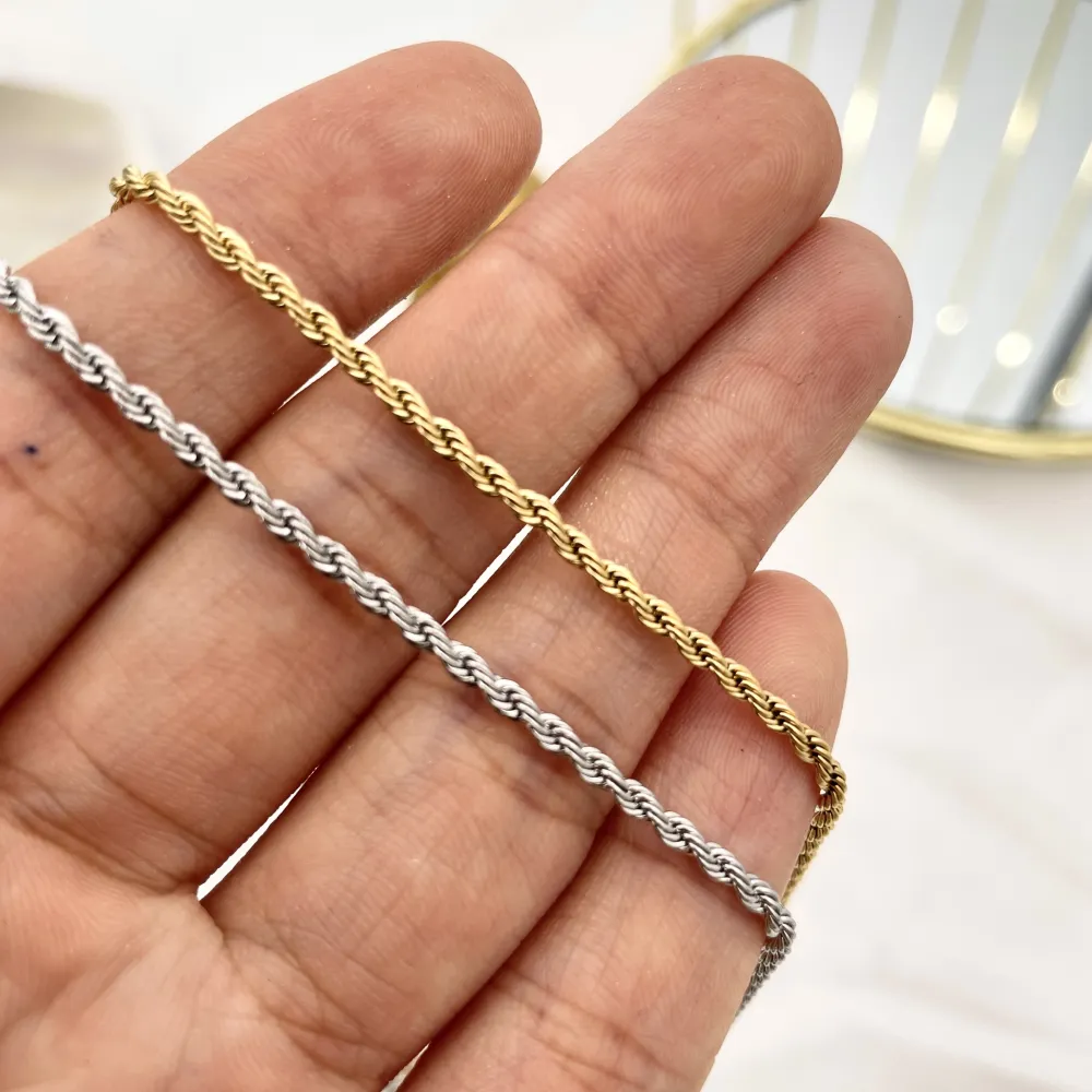 Torchon 2mm-Catena in Acciaio - CAC-413-1584 2mm E