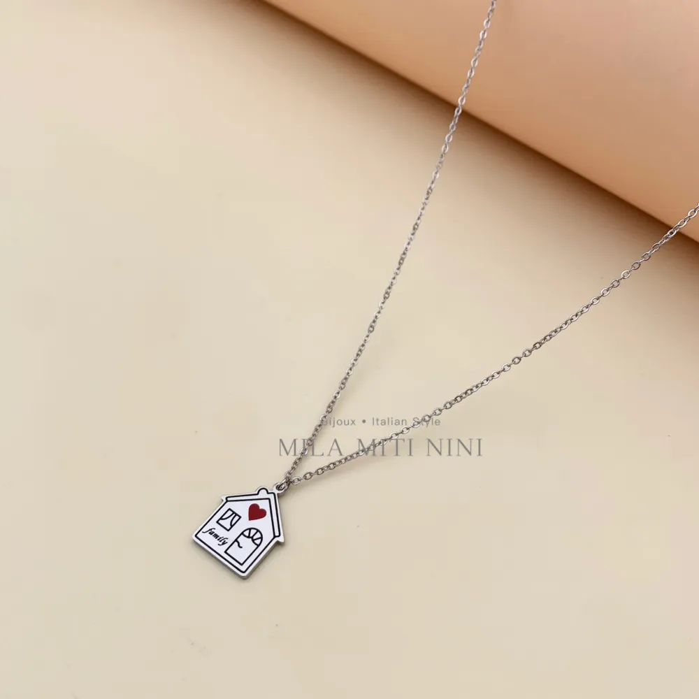 Casa Smaltato-Collana Corta in Acciaio - CAC413-1654