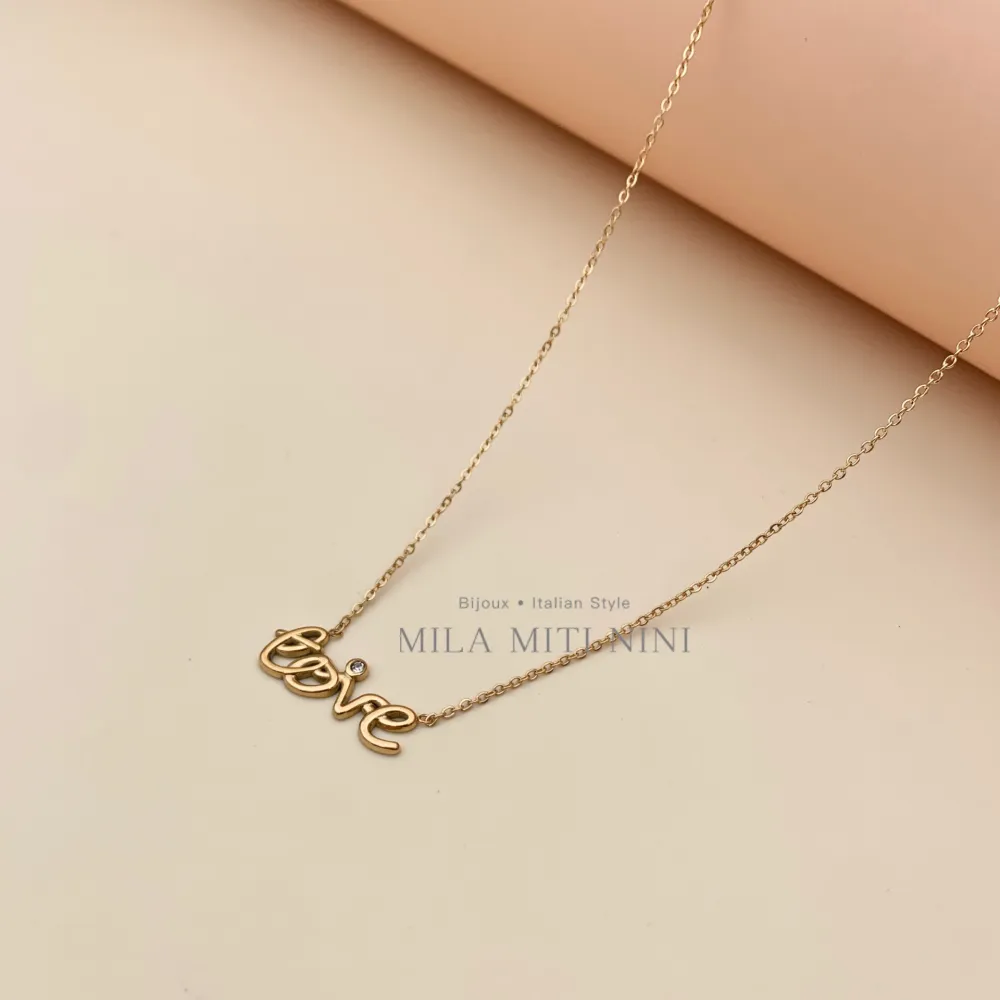 Love-Collana Corta in Acciaio - CAC413-1675