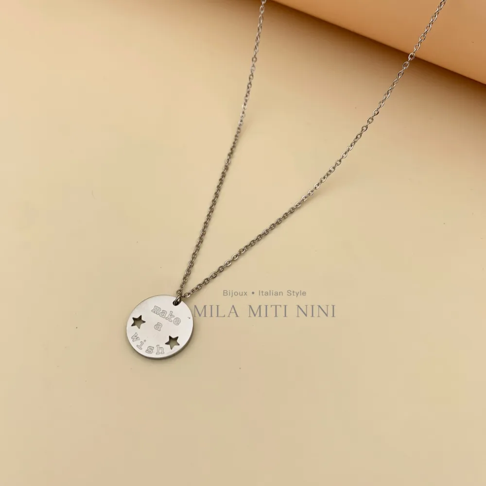 Make a Wish-Collana Corta in Acciaio - CAC413-1705