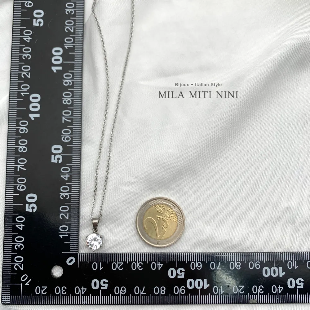 Punto Luce 8mm a 6 Griffe-Collana Corta in Acciaio - CAC-413-2015