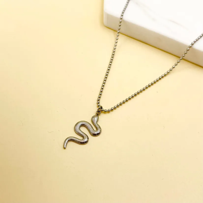 Serpente-Collana Corta in Acciaio - CAC-413-2057