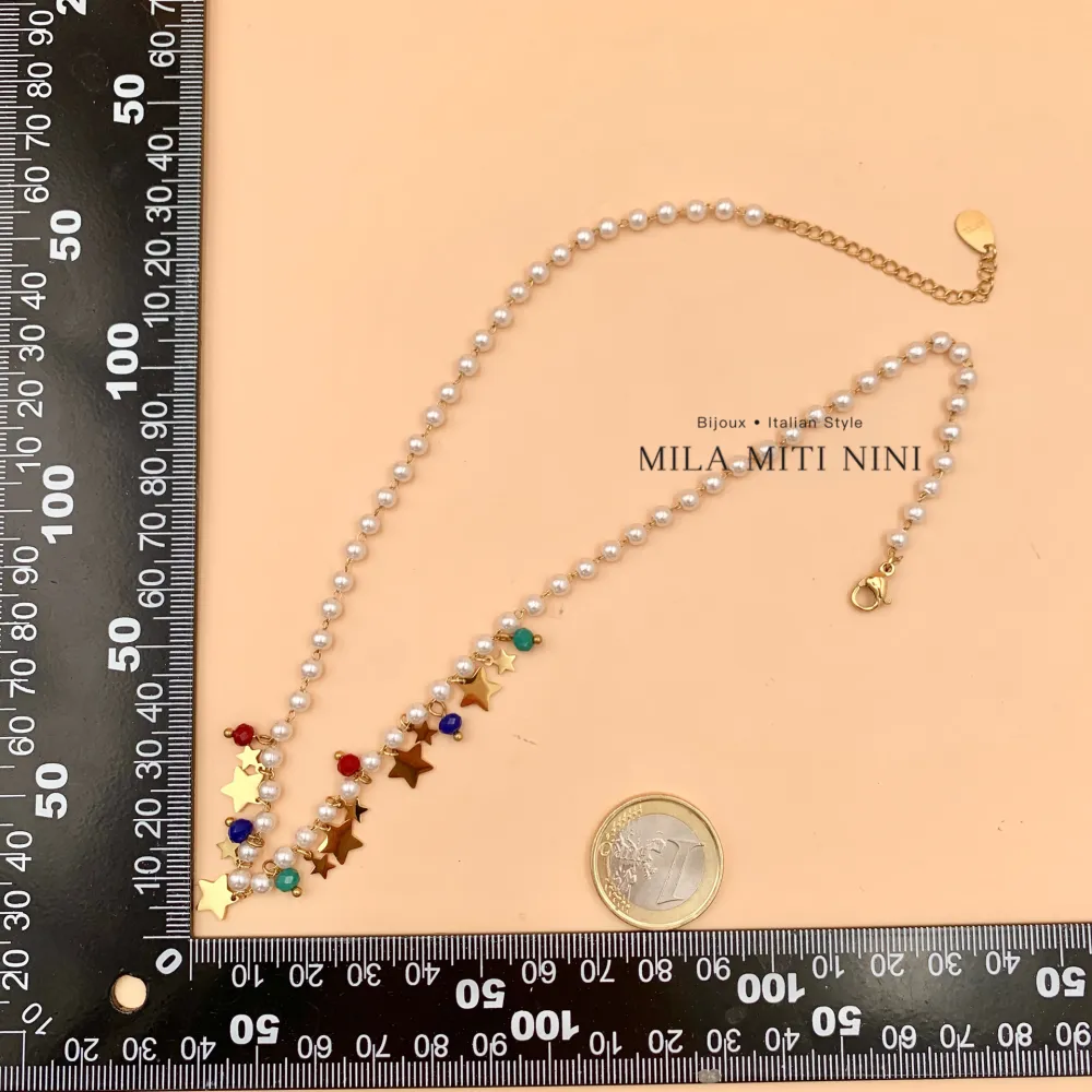 Stella -Collana Corta in Acciaio - CAC-413-2063