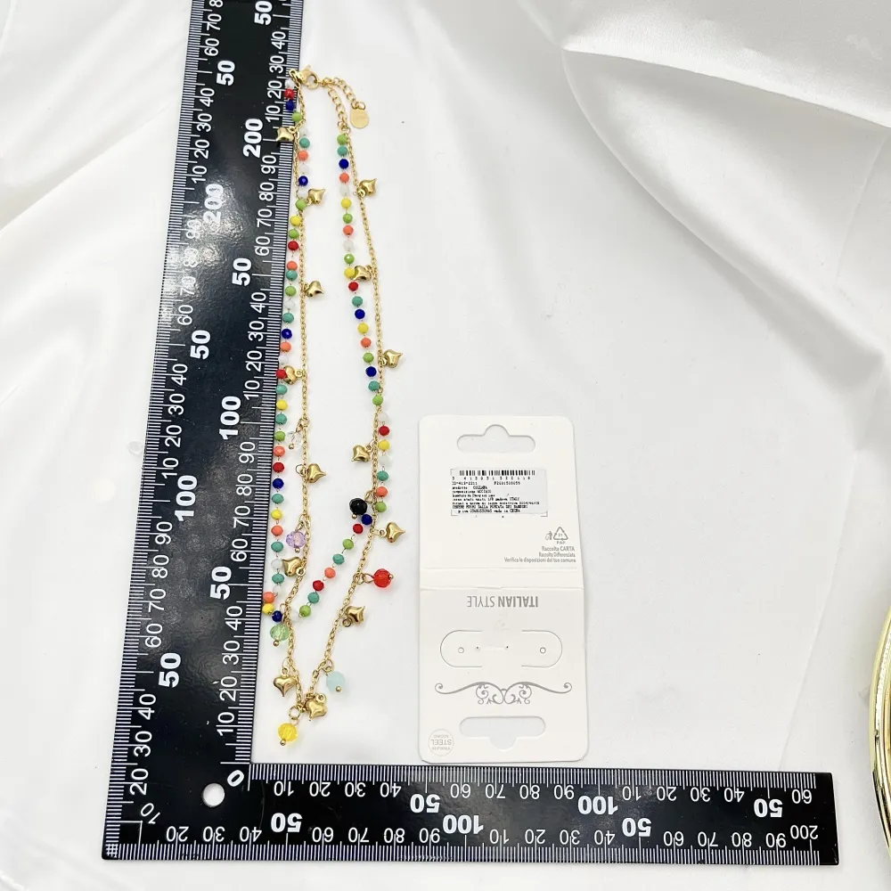 Multifili con Cuore-Collana Corta in Acciaio - CAC-413-2211