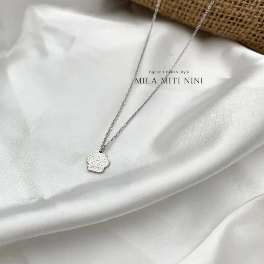 Zampa i love my pet-Collana Corta in Acciaio - CAC-413-2378