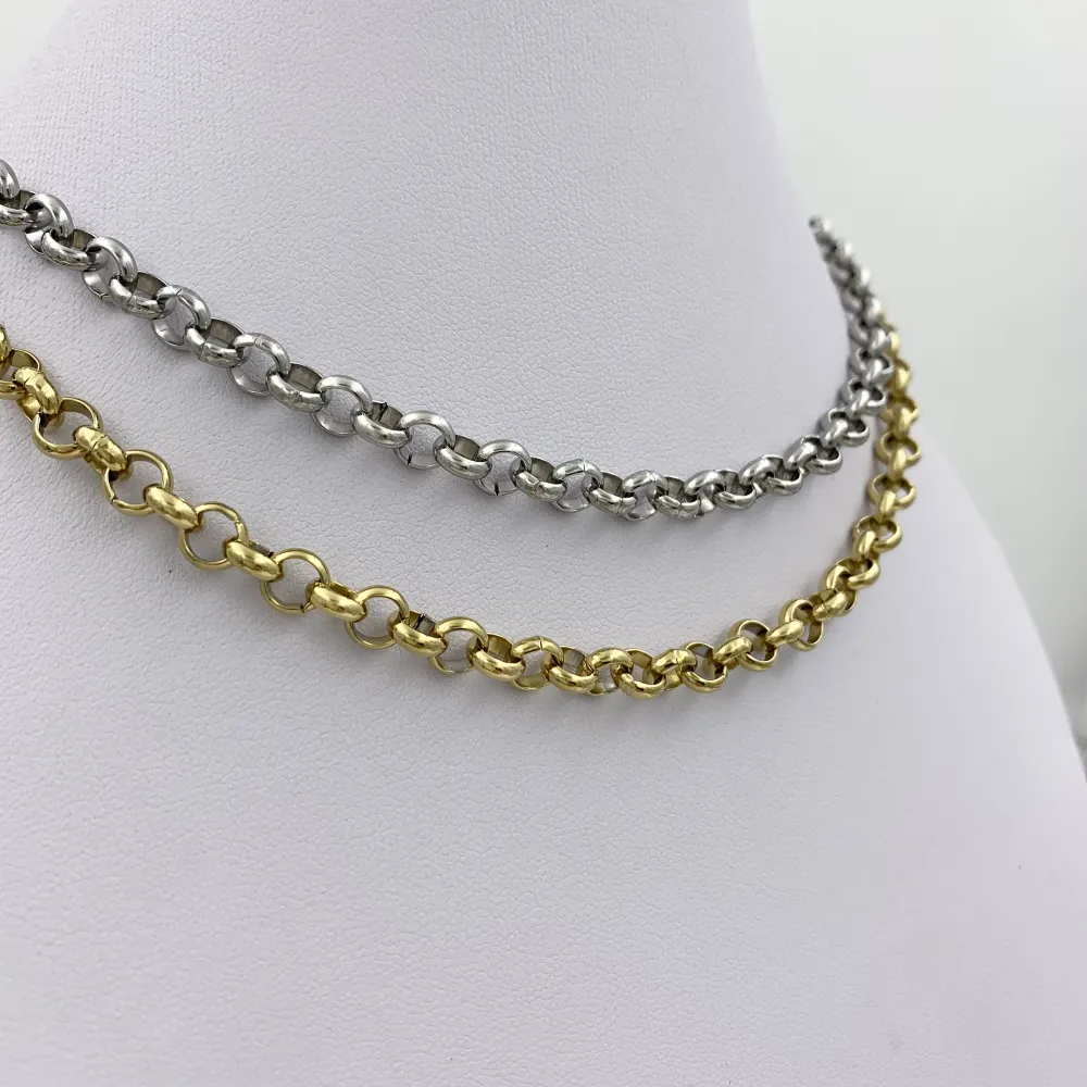 CAC6653-Catena 6mm  - Collana Corta in Acciaio - CAC-413-3501-2081