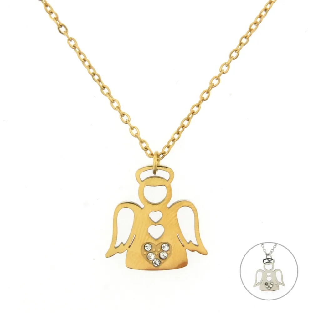 CAC6711-Angelo-Collana Girocollo in Acciaio - CAC-413-981