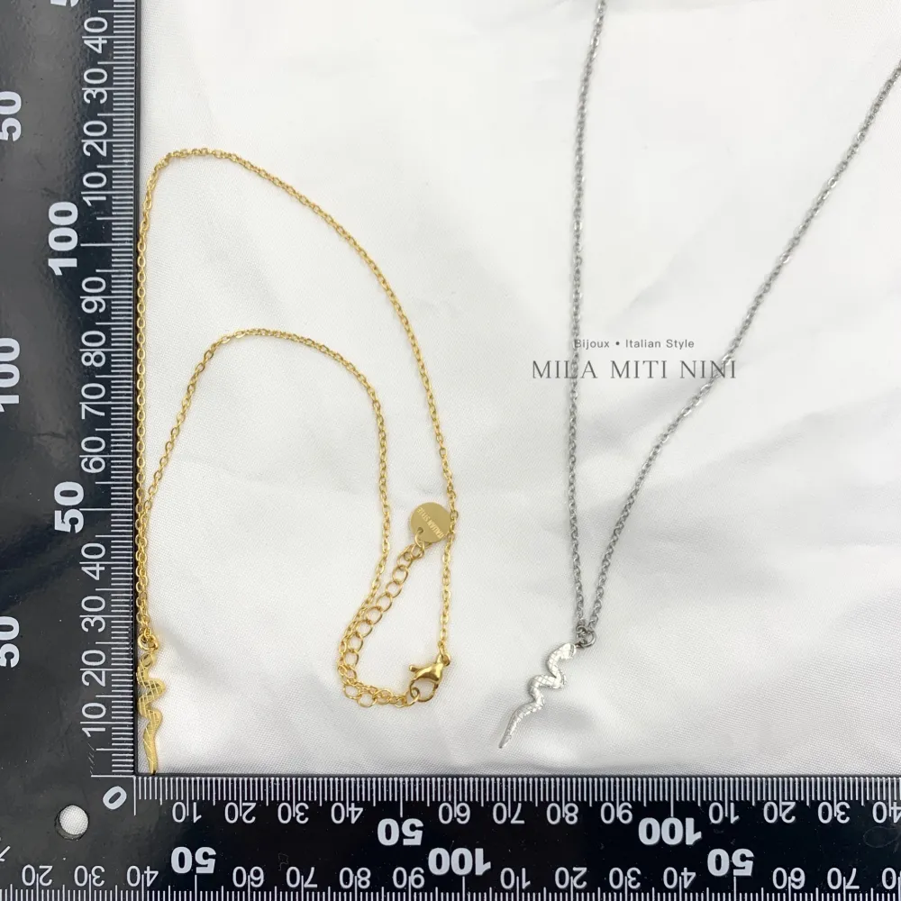 Serpente-Collana Corta in Acciaio - CAC-450-449