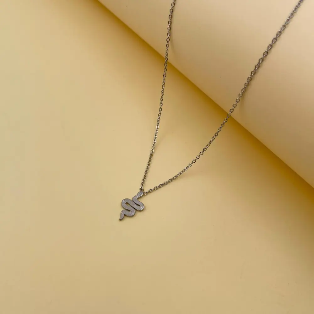 Serpente-Collana Corta in Acciaio - CAC450-451