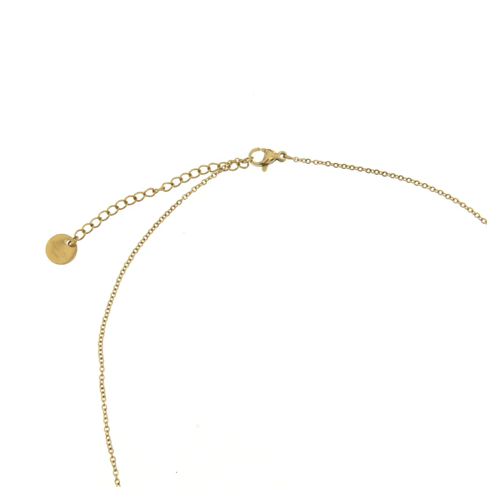 Croce 3 - Girocollo in Acciaio con Strass - CAC6369-Croce - Girocollo in Acciaio con Strass