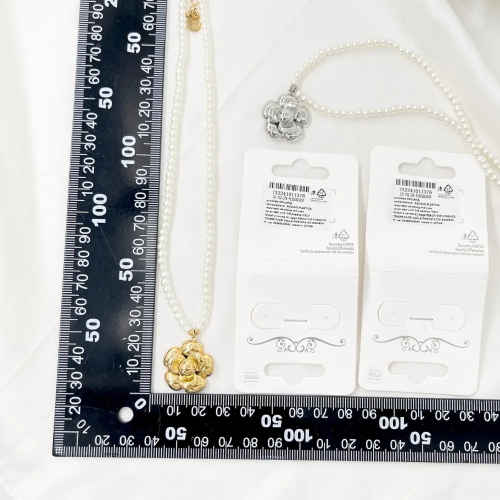 Fiore-Collana Girocollo in Acciaio - CAC-732-376