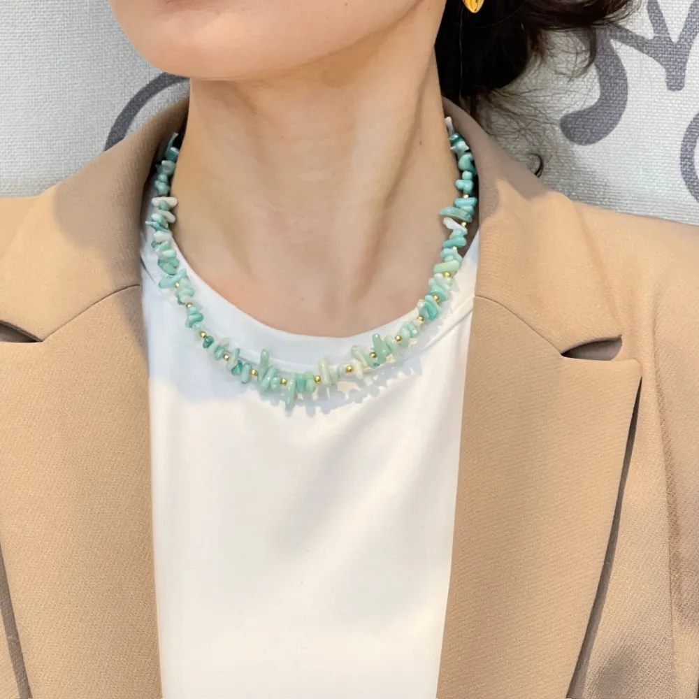 Pietrine -Collana Corta in Acciaio - CAC-735-51