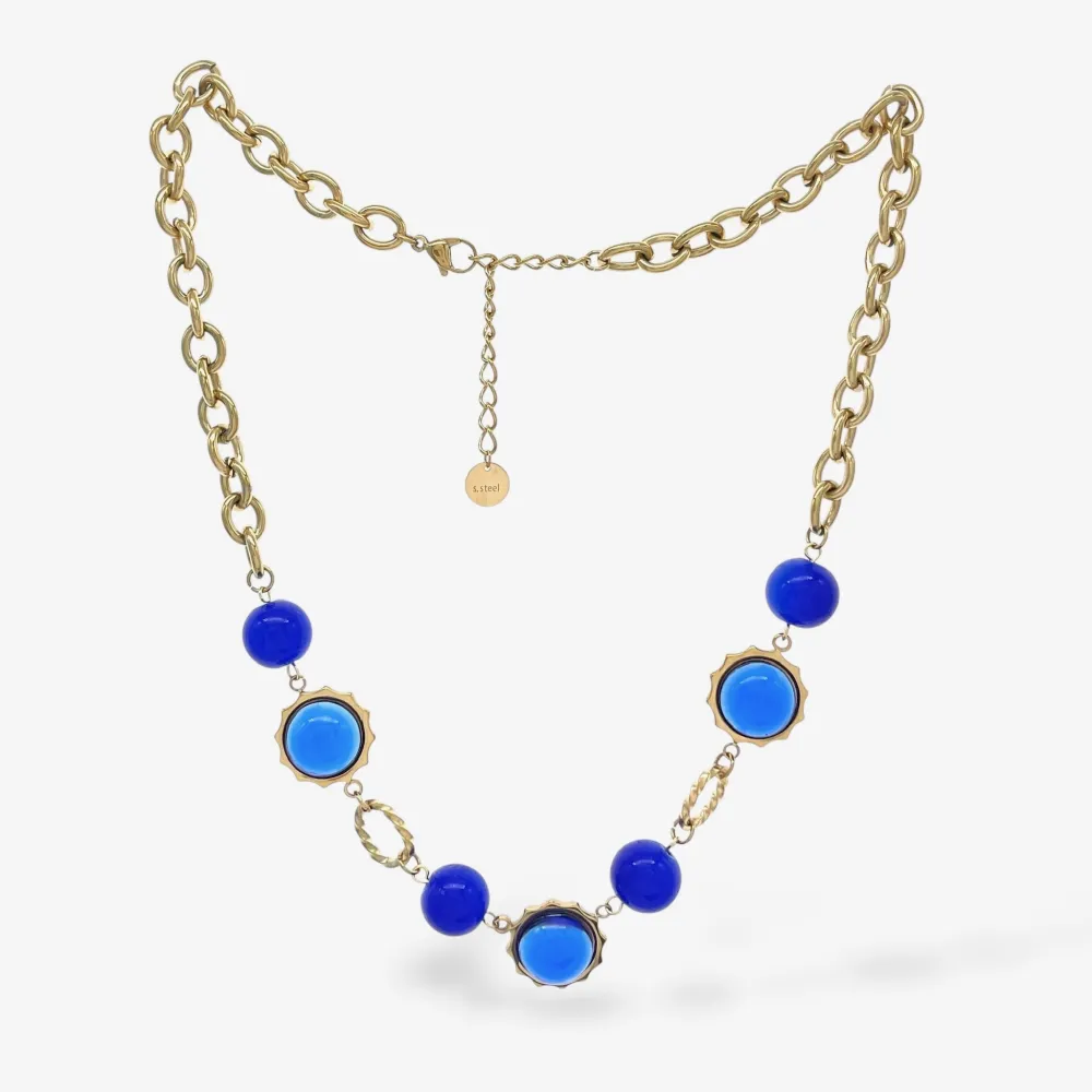 Tondo -Collana Corta in Acciaio - CAC-765-73