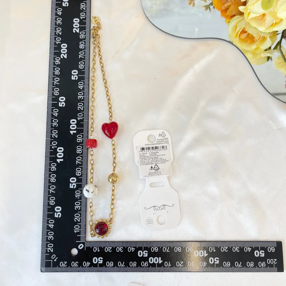 Cuore -Collana Corta in Acciaio - CAC-765-84