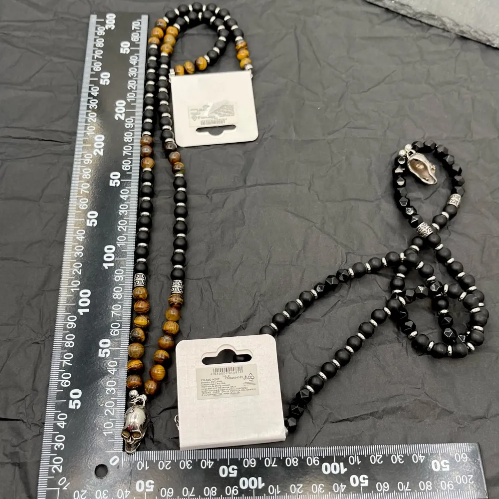 Teschio-Collana Lunga in Acciaio - CAU-600-H282