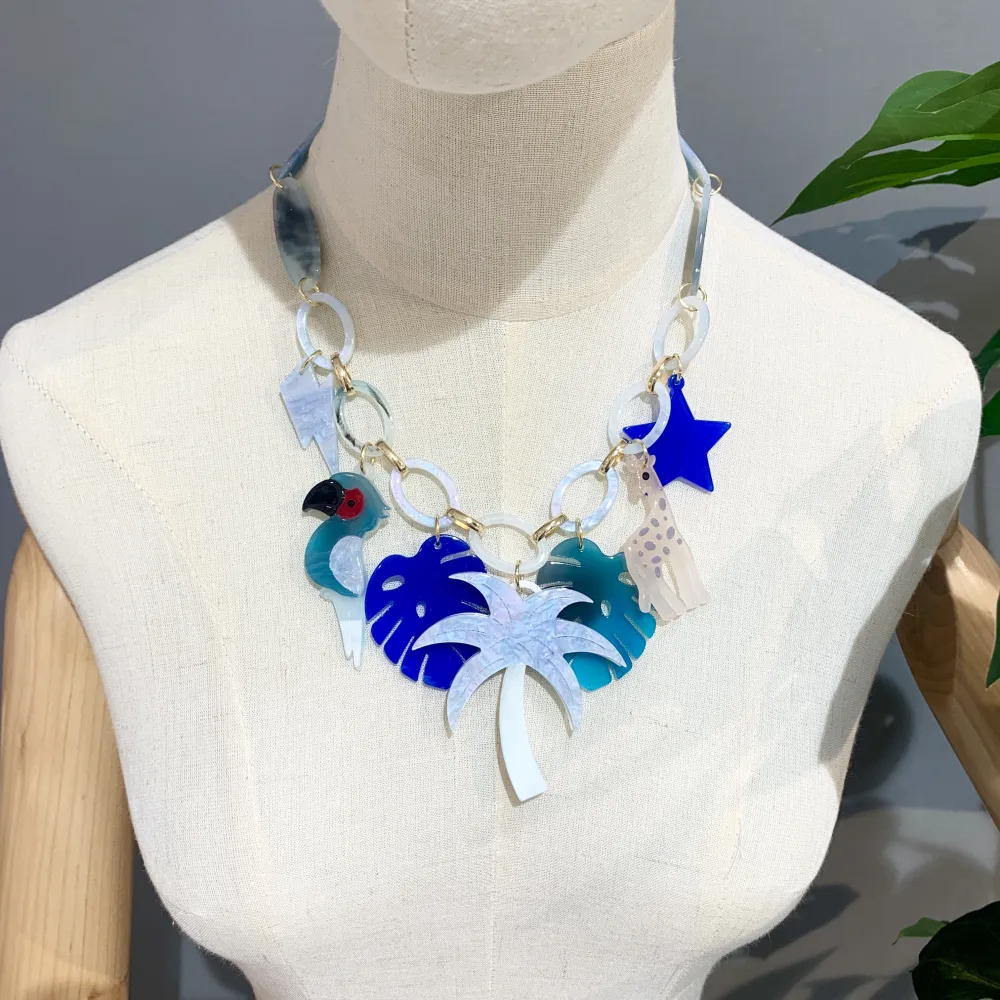 Tropicale Pappagallo-Collana Corta Moda - CMC-15577