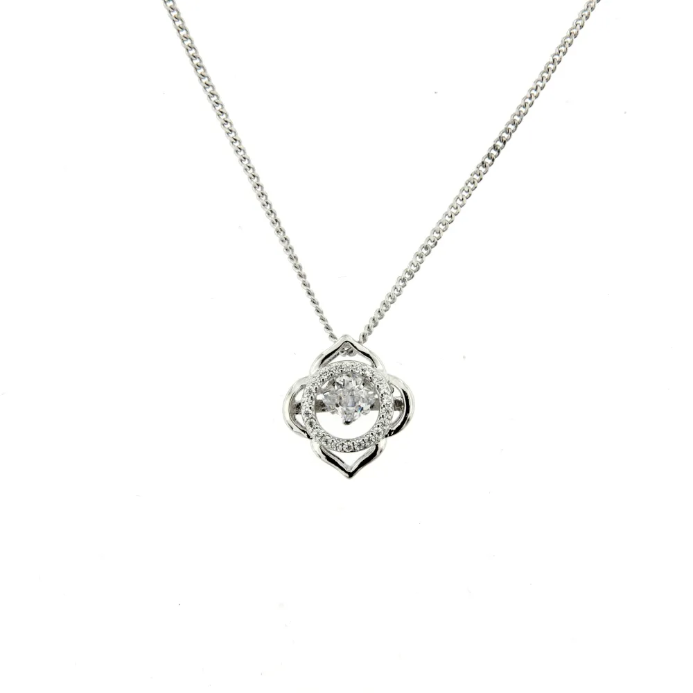 CMC6680-Rosa-Collana Girocollo con Zirconia Xuping - CMC6680-Rosa-Collana Girocollo con Zirconia Xuping