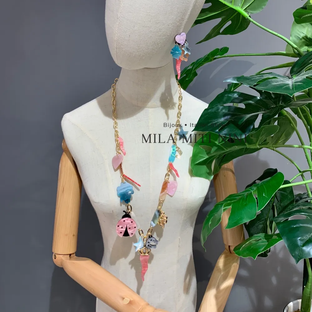 Fortuna Cornino -Collana Lunga in Resina - CML-13209S