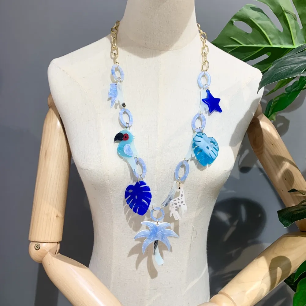 Tropicale  Papagallo -Collana Lunga Moda - CML-15582