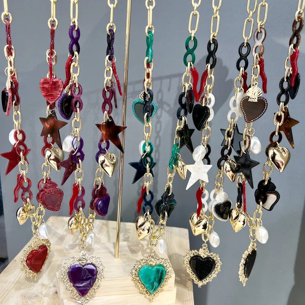 Sacro Cuore Cornino Stella-Collana Lunga Moda - CML-15999-A