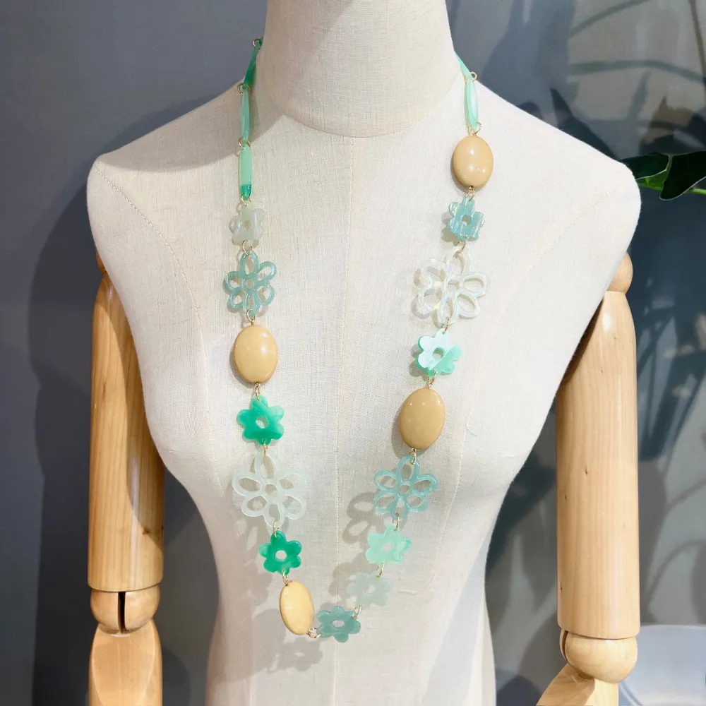Fiore -Collana Lunga in Resina - CML-YXL-16496